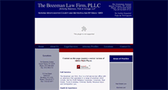 Desktop Screenshot of bozemanlawfirm.com